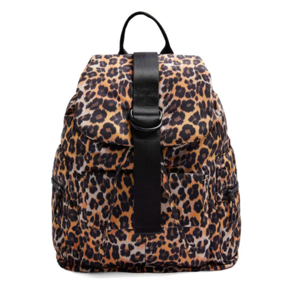 Topshop Leopard Print Backpack Large Brown *flaw main image 6